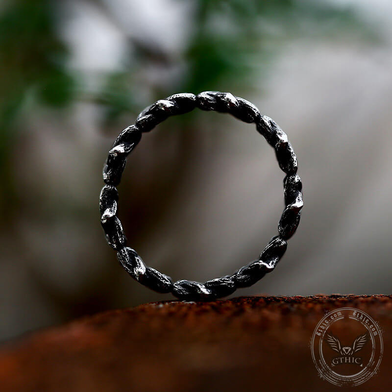 Star Of David Stainless Steel Band Ring