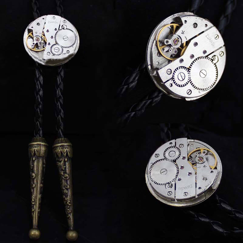 Steampunk Gear Design Brass Bolo Tie | Gthic.com