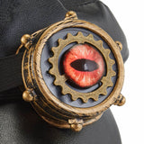 Gorra de vendedor de periódicos Steampunk Gears Evil Eye
