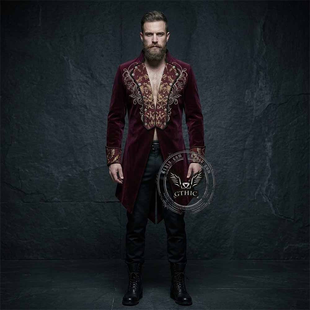 Steampunk Medieval Vampire Cosplay Tailcoat Coat