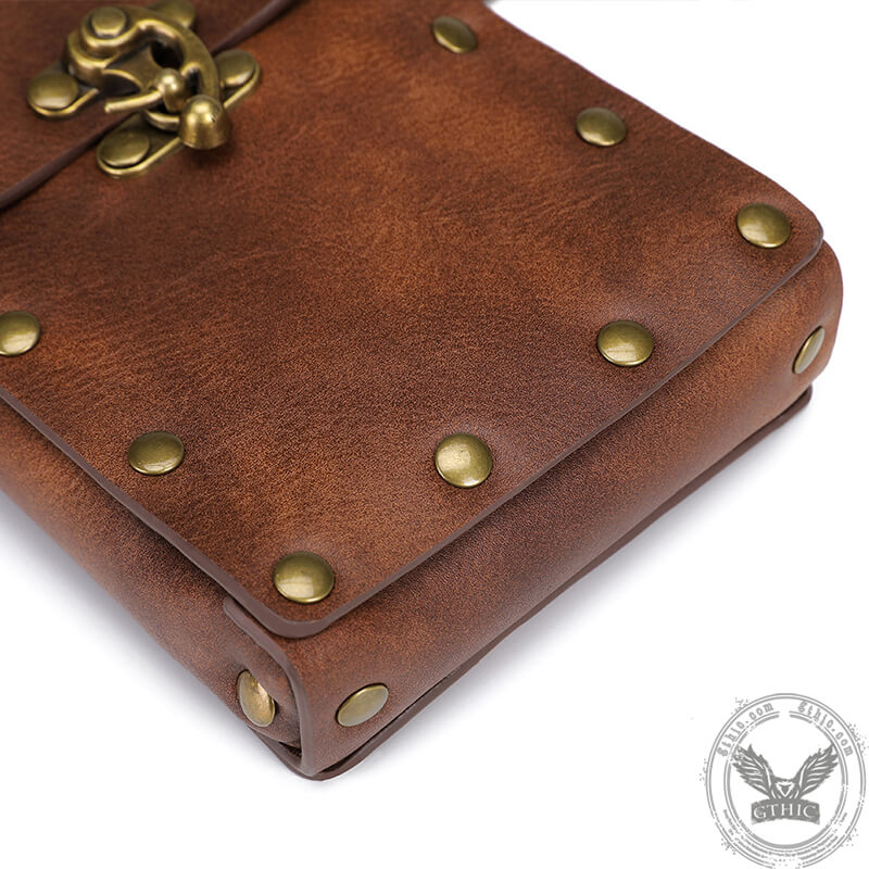 Steampunk PU Leather Waist Bag