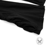 Street-Style Punk Leather Patchwork Flared Pants