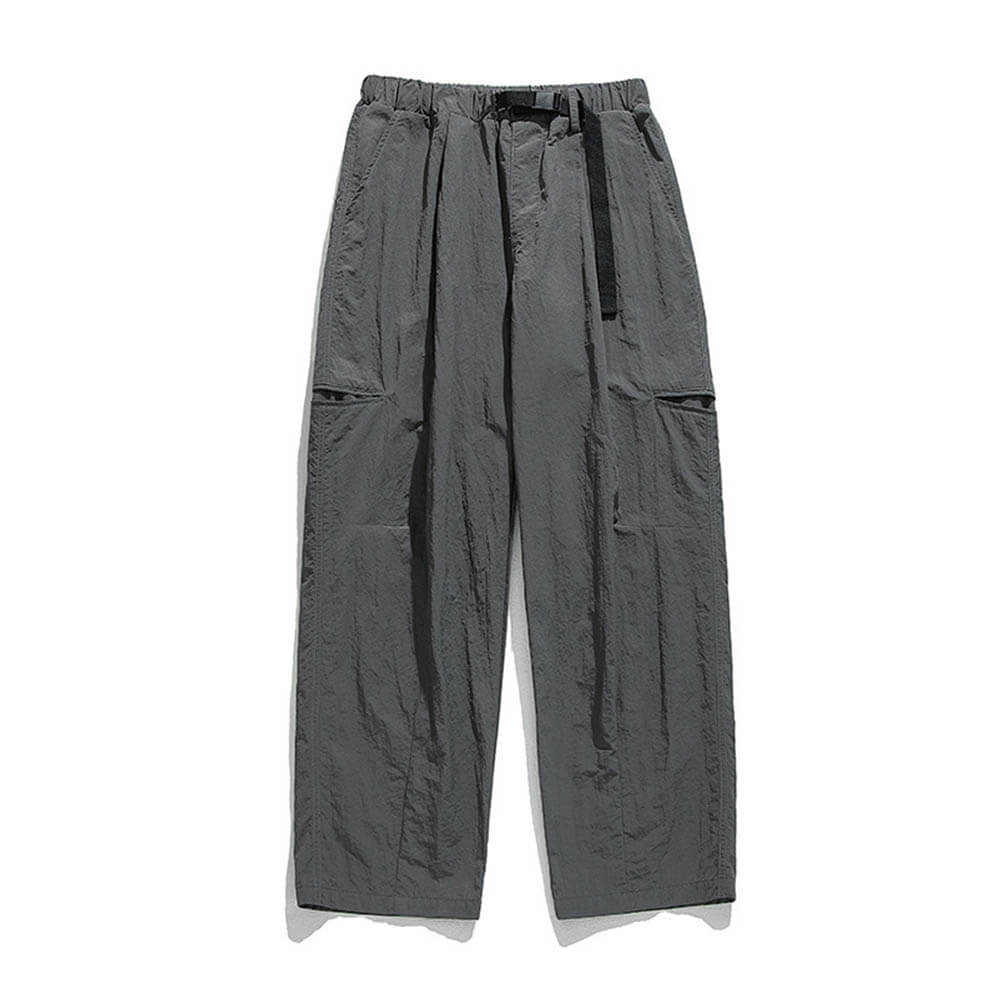 Street Buckle Belt Design Outdoor Functional Pants