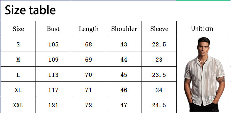Street Casual Hollow Out Knit Short Sleeve Shirt