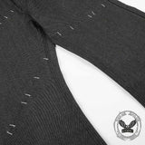 Pantaloni punk da uomo in cotone con stampa teschio patch