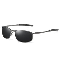 Gun-framed black and gray lens