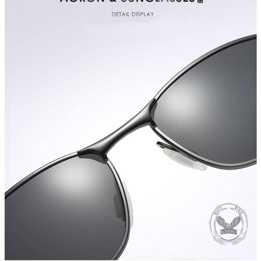 Street Fashion UV-Proof Polarized Square-Frame Sunglasses