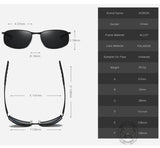 Street Fashion UV-Proof Polarized Square-Frame Sunglasses