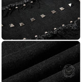 Pantalon Punk Homme en Coton Imprimé Crâne Patch