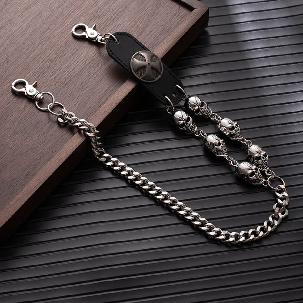 Street Punk Style Skull Biker Alloy Pants Chain | Gthic.com