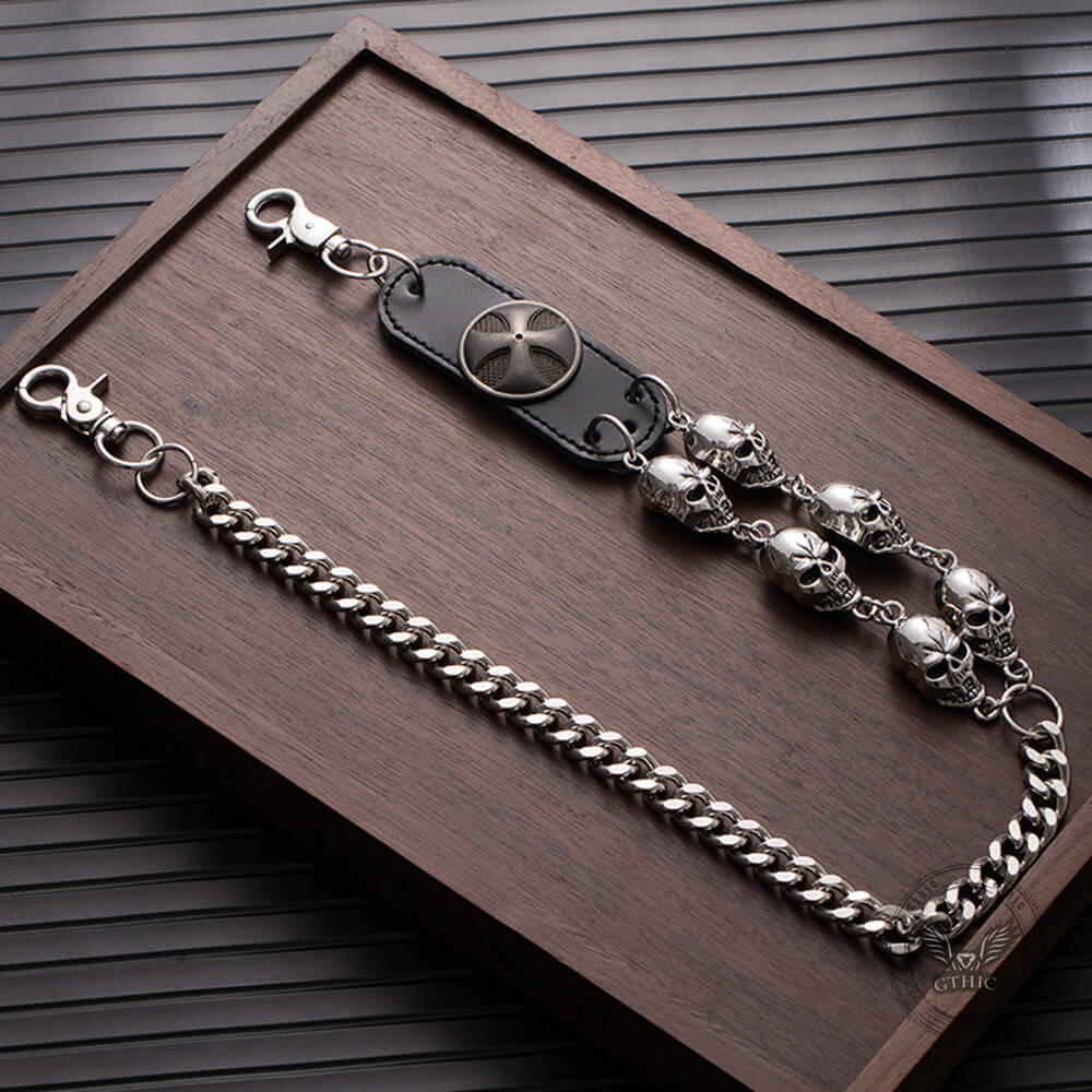 Street Punk Style Skull Biker Alloy Pants Chain | Gthic.com