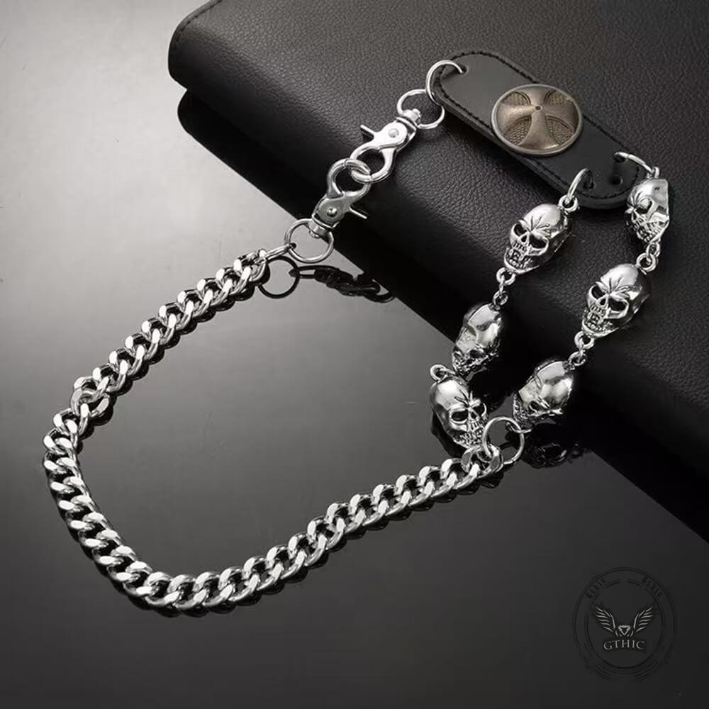 Street Punk Style Skull Biker Alloy Pants Chain