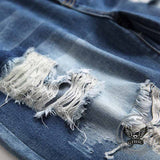 Pantaloni punk da uomo in cotone con stampa teschio patch