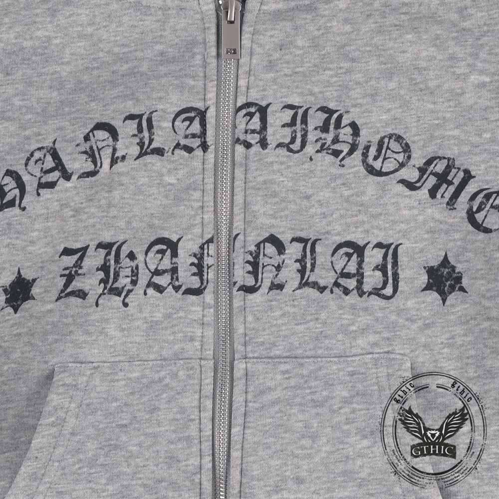 Street Short Horned Hoodie Gothic Sweatpants Set