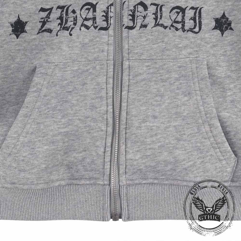 Street Short Horned Hoodie Gothic Sweatpants Set