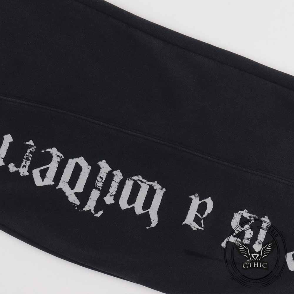 Street Short Horned Hoodie Gothic Sweatpants Set