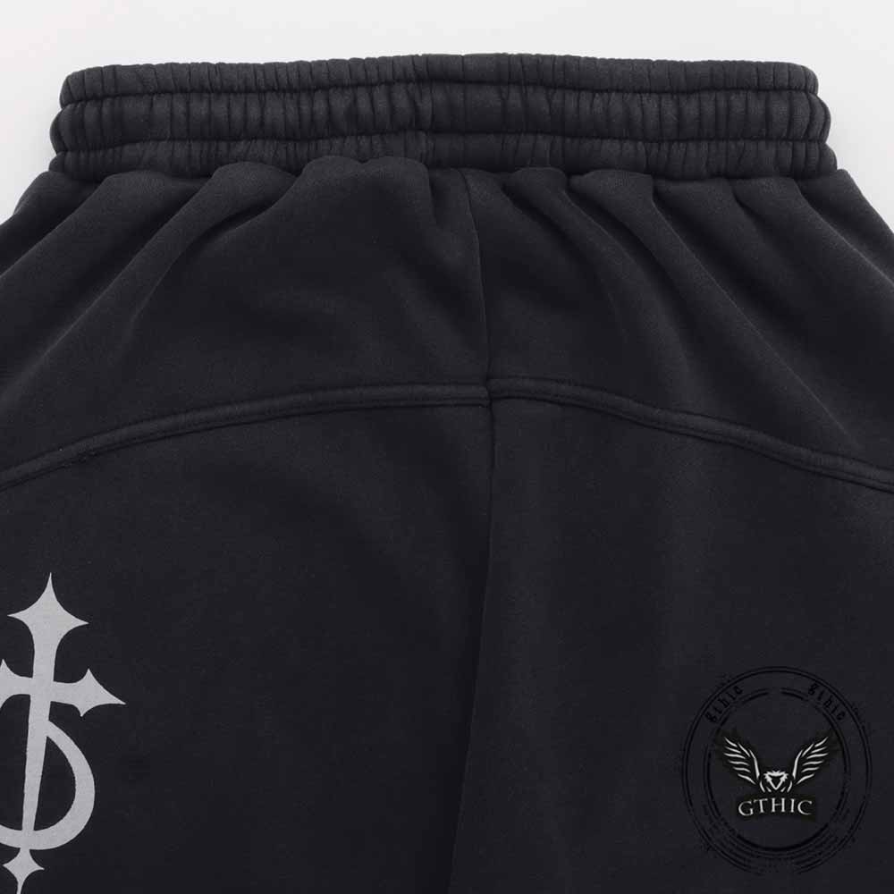 Street Short Horned Hoodie Gothic Sweatpants Set