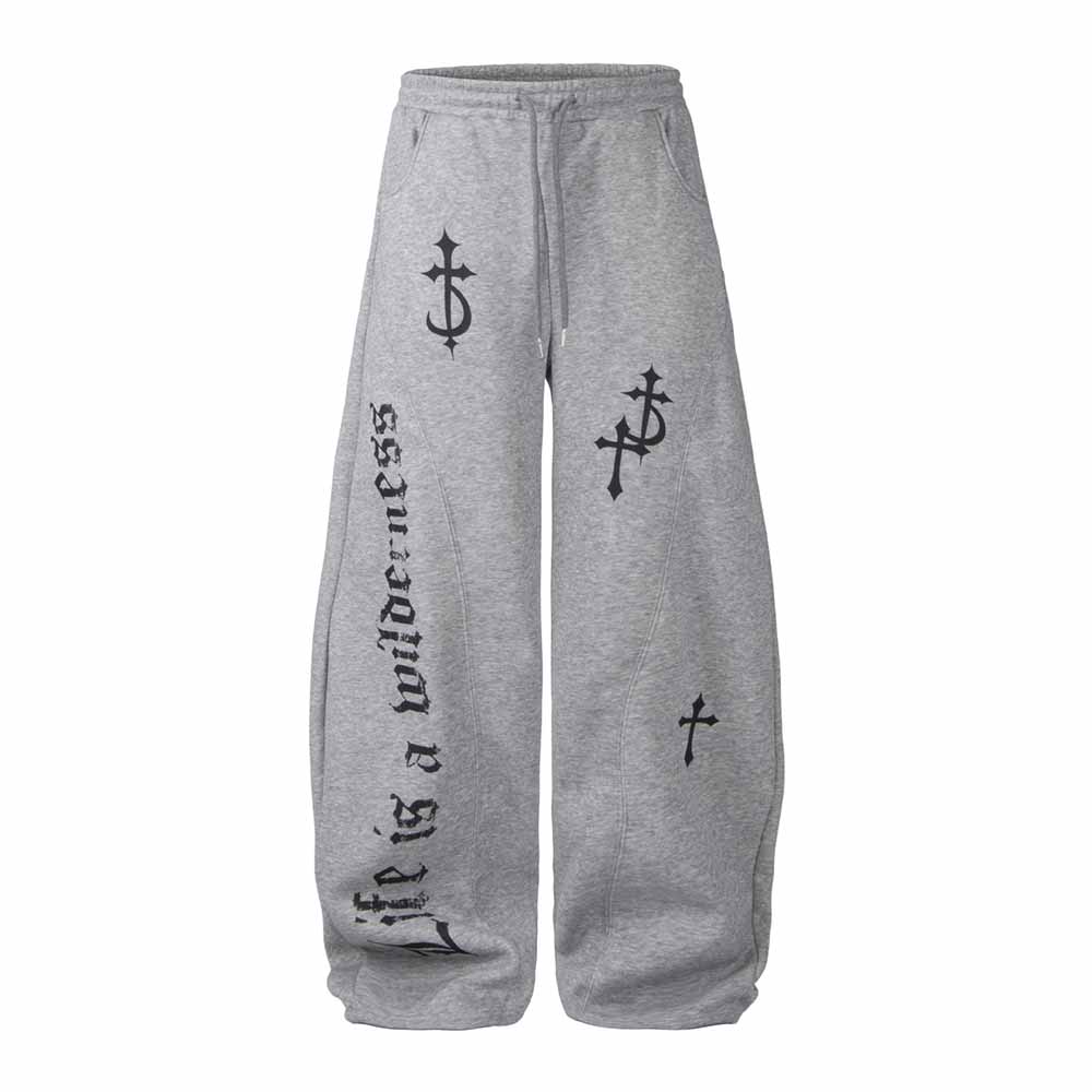 Street Short Horned Hoodie Gothic Sweatpants Set