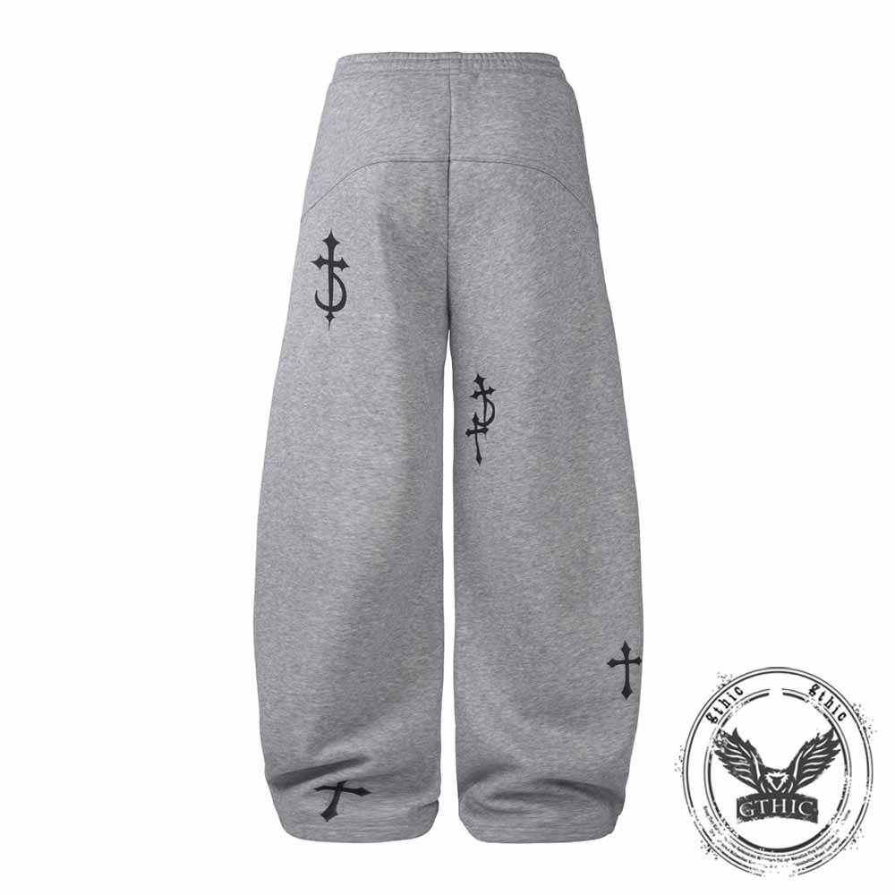 Street Short Horned Hoodie Gothic Sweatpants Set