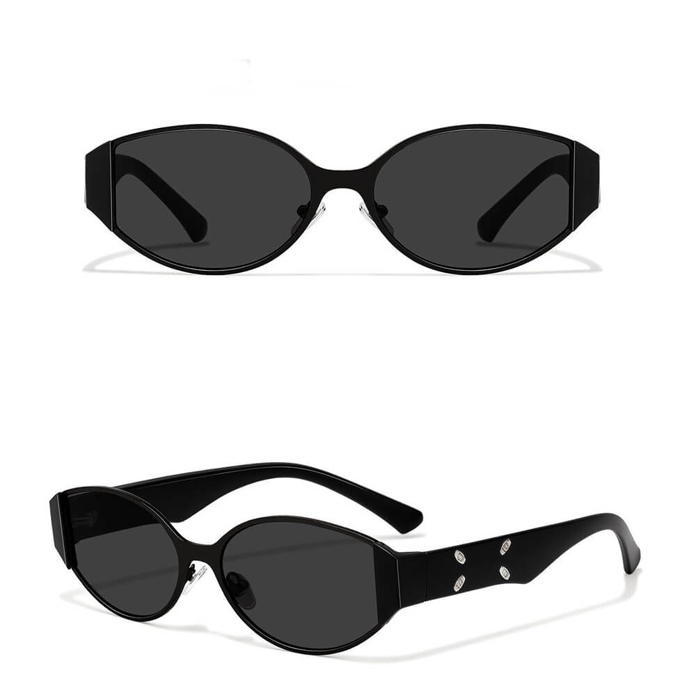 Street Stylish UV-Proof Oval-Frame PC Sunglasses | Gthic.com