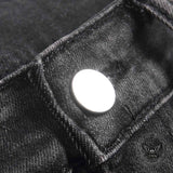 Street Vintage Multi-Pocket Cargo Denim Jeans