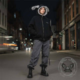 Street Y2K Bunny Ear Design Cotton-padded Jacket | Gthic.com