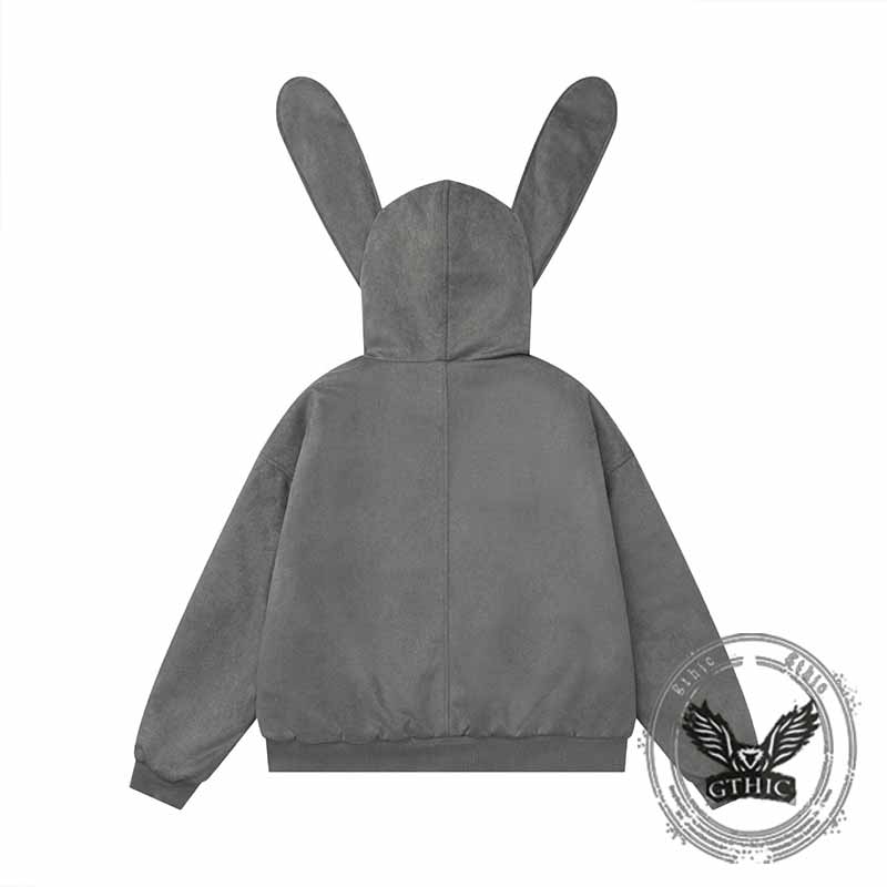 Street Y2K Bunny Ear Design Cotton-padded Jacket