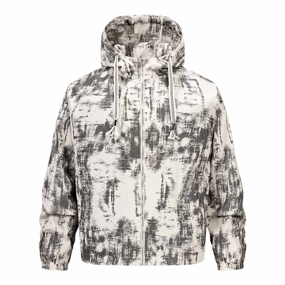 Streetwear Graffiti Print Casual Zip-Up Hooded Jacket | Gthic.com