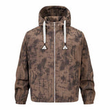 Streetwear Graffiti Print Casual Zip-Up Hooded Jacket | Gthic.com