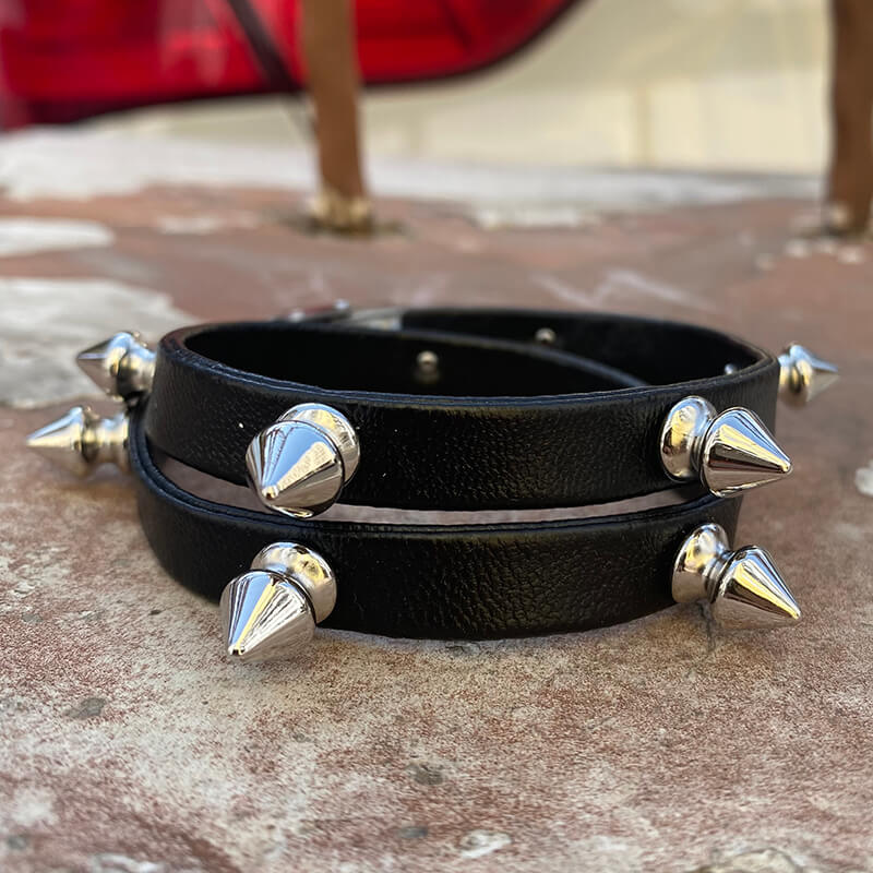 Studded Punk Leather BraceletStudded Punk Leather Bracelet