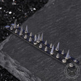 Studded Punk Leather Rivet Bracelet