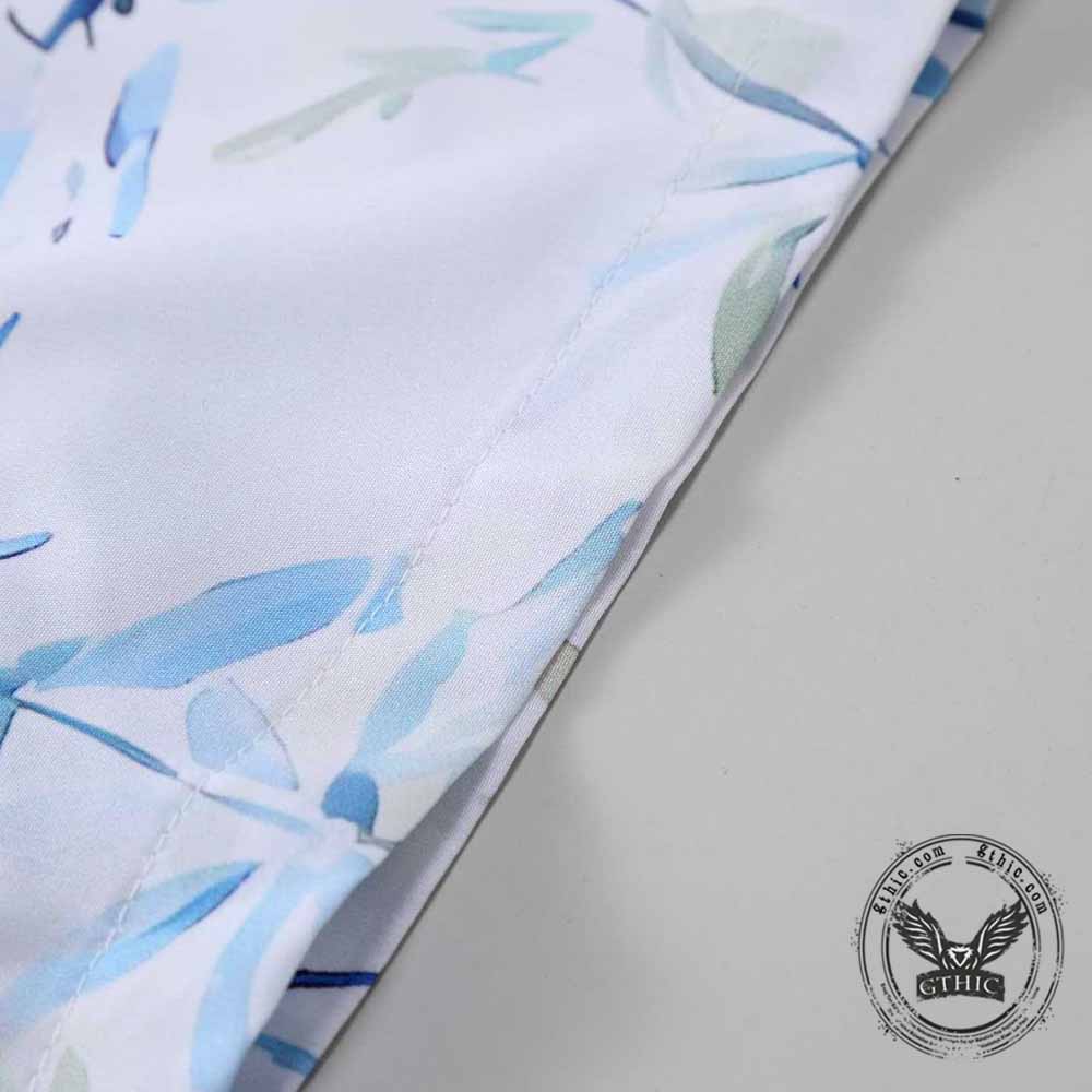 Stylish Botanical Casual Vacation Shirt and Shorts Set