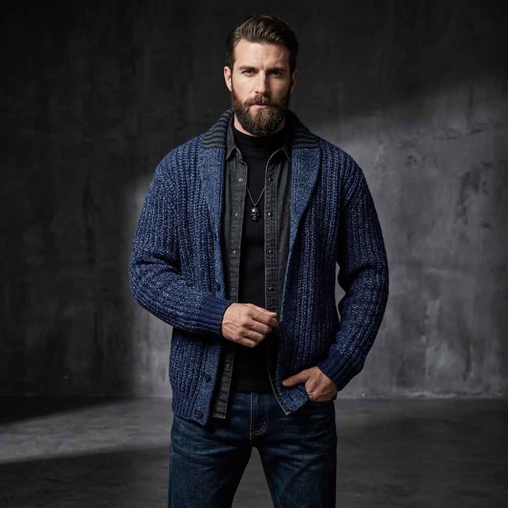 Stylish Button-Front Slim Solid Color Knit Cardigan | Gthic.com