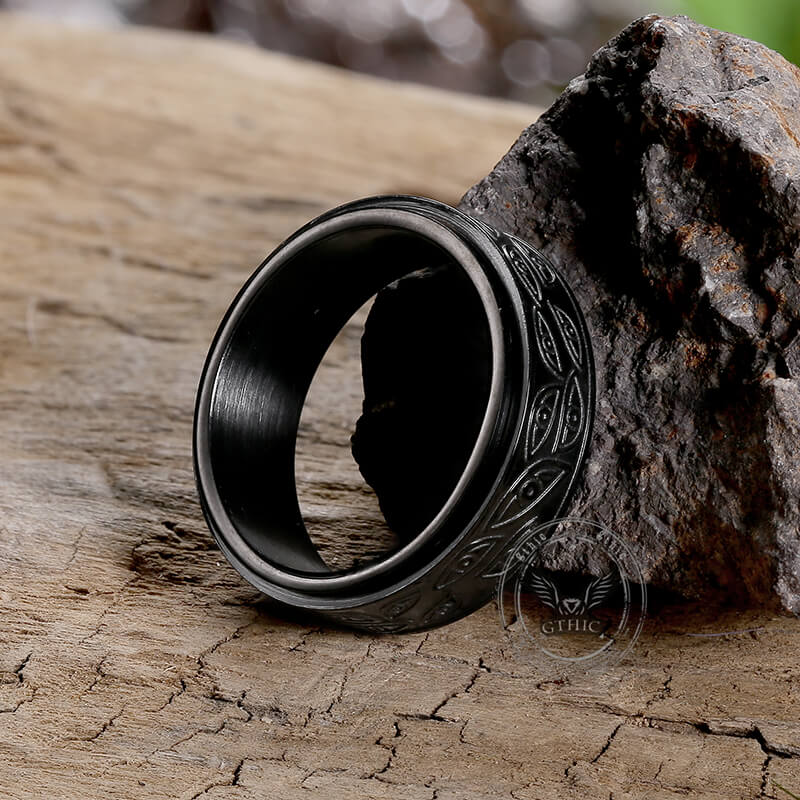 Stylish Corruption Demon Eye Spinner Ring | Gthic.com
