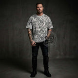 Stylish Crew Neck Reversible Leopard Print T-shirt | Gthic.com