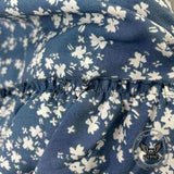 Stylish Floral Three-Tiered Patchwork A-Line Maxi Skirt