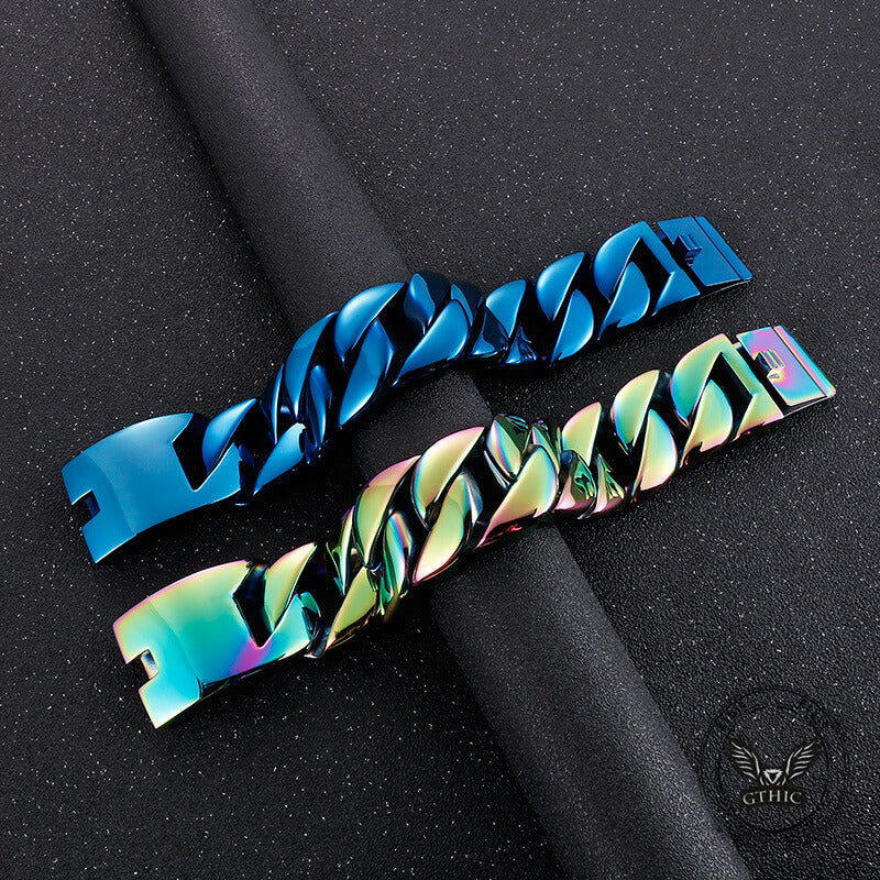 Stylish Heavy Chunky Link Chain Stainless Steel Bracelet