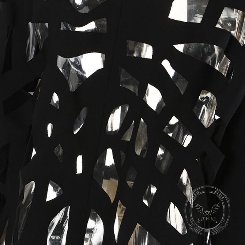 Stylish Hollow Frayed-Edge Design Suit Coat