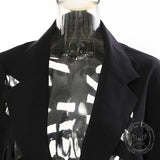 Stylish Hollow Frayed-Edge Design Suit Coat
