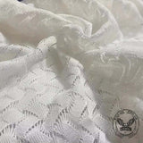 Stylish Jacquard Semi-Sheer Short-Sleeve Lapel Shirt