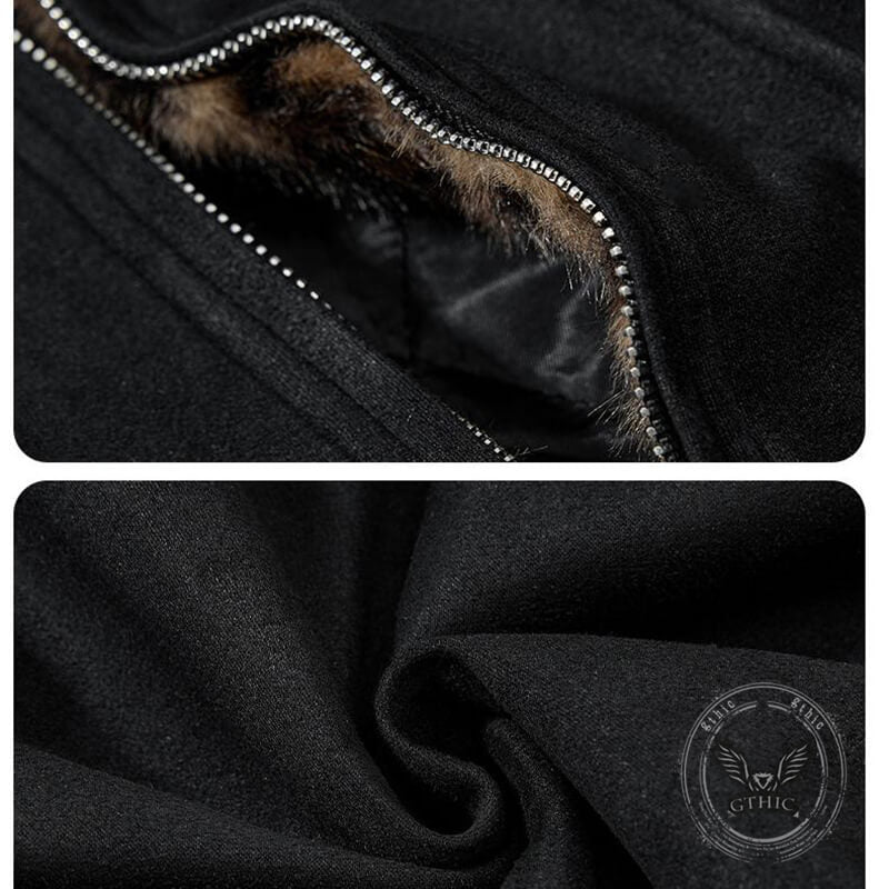 Stylish Leopard Print Warm Suede Erect Ears Hoodie Coat