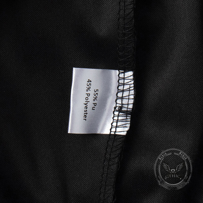 Stylish Loose-Fitting Drawstring PU Leather Lantern Pants