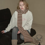 Stylish MultiColor Versatile Striped Soft Wool Scarf