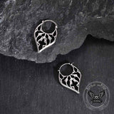Stylish Openwork Carved Stainless Steel Earrings