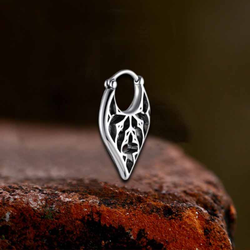 Stylish Openwork Carved Stainless Steel Earrings