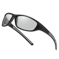 Black frame with color-changing gray film