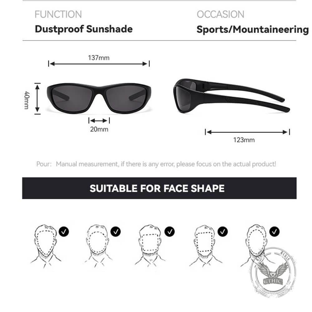 Stylish Outdoor Cycling Polarized UV-Proof PC Sunglasses
