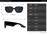Stylish Oversized Square UV-Proof PC Sunglasses