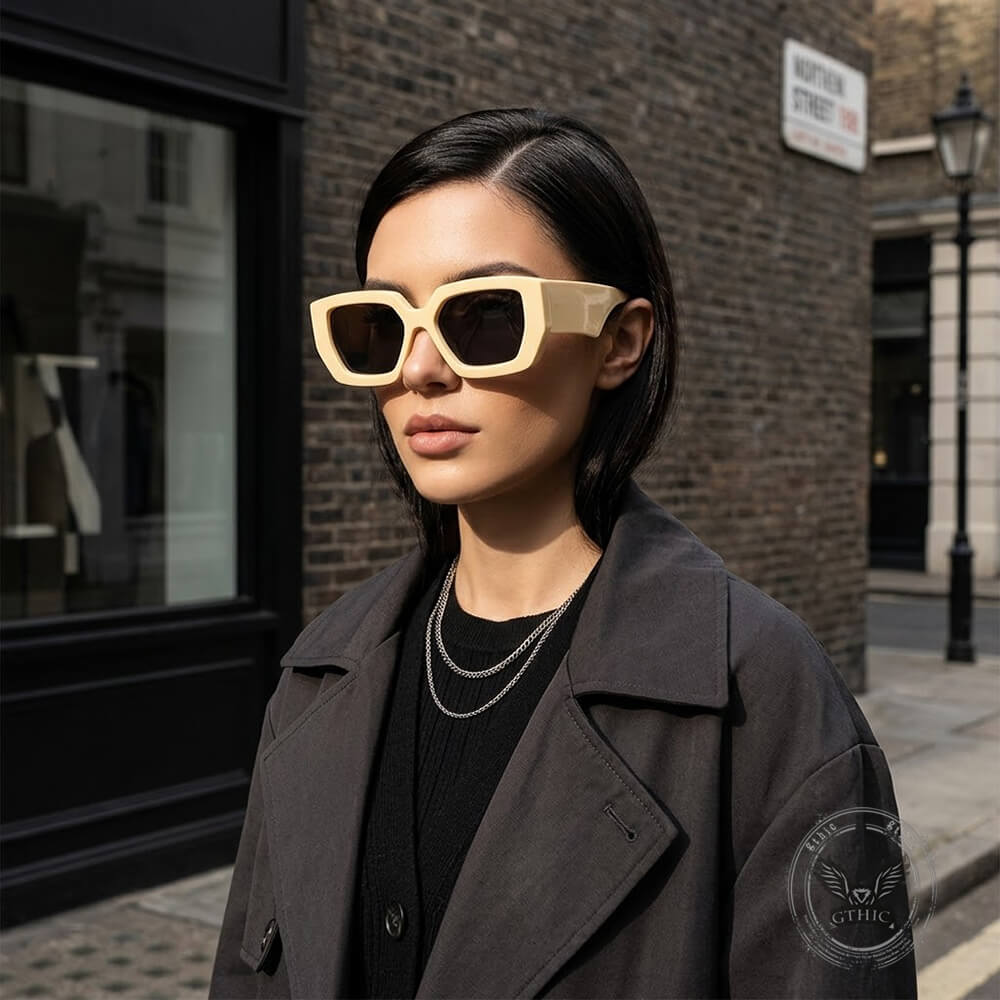 Stylish Oversized Square UV-Proof PC Sunglasses | Gthic.com