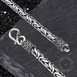 Stylish Peace Pattern Sterling Silver Necklace